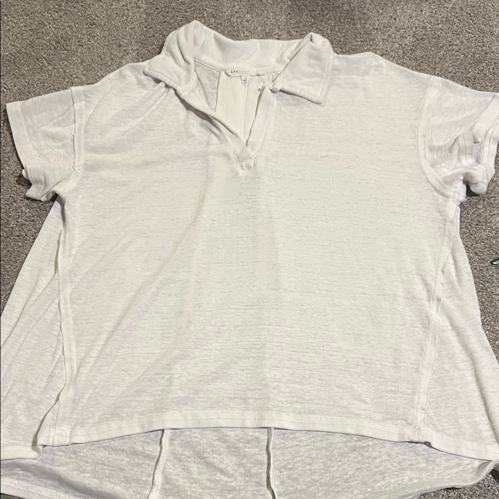 Jane and Delancey White Short Sleeve Top bin 1